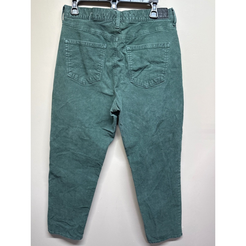 American Eagle Women's Green Corduroy Mom Jeans Super Stretch‎ Size 10 Regular - Picture 2 of 6
